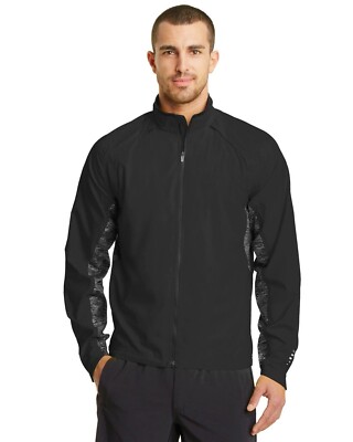 Ogio Endurance Full Zip Jacket Men s Large Black Reflective OE710 NWT  Free ship