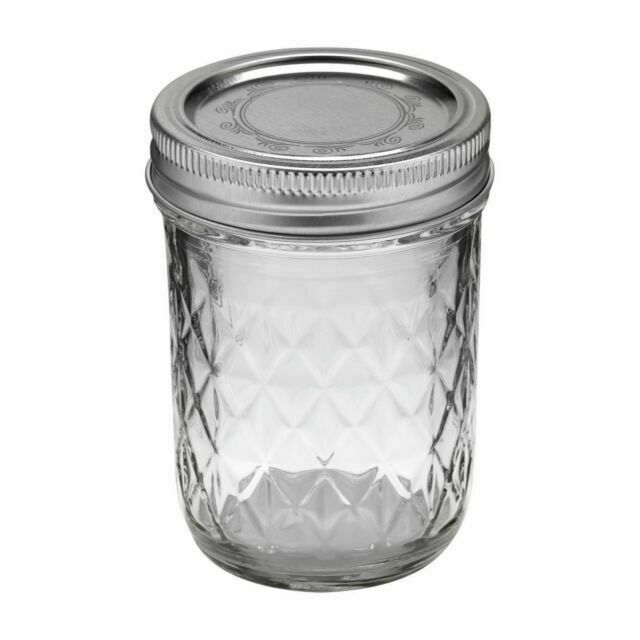 Ball 8oz 12pk Glass Regular Mouth Mason Jar With Lid And Band : Target