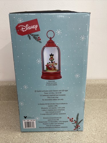 Linterna de Navidad Disney Holiday Dome Nieve Regalos Globo de Agua Brillo 2023 - Imagen 5 de 6