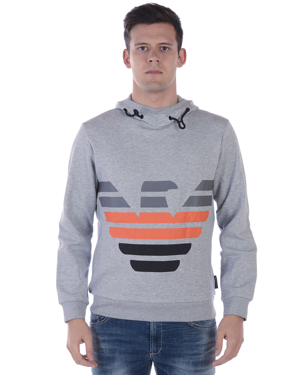 Толстовка Emporio Armani Толстовка с капюшоном хлопковая мужская серая 6Z1MC21J14Z 616 SzM СДЕЛАТЬ ПРЕДЛОЖЕНИЕ 45390₽