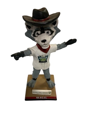 Quad Cities River Bandits Mascot Rascal Bobblehead 2016 SGA Modern Woodmen - Picture 13 of 13