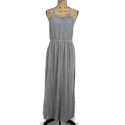 J Crew Womens S Maxi Dress Gray Strappy Racerback Long Fitted Waist Scoop Neck | eBay J Crew Womens S Maxi Dress Gray Strappy Racerback Long Fitted Waist Scoop Neck | eBay