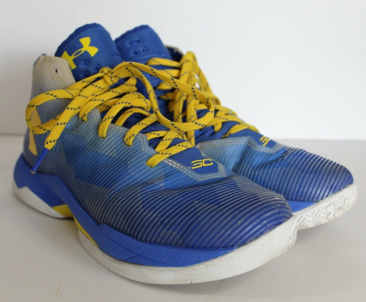 Under Armour Steph Curry 1 Low Blue And Yellow Size 7y Youth