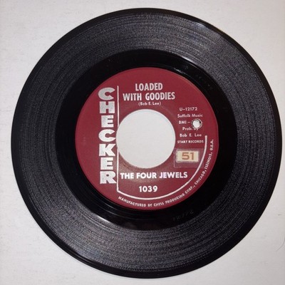 The Four Jewels - Dapper Dan / Loaded with Goodies 45RPM record  1963