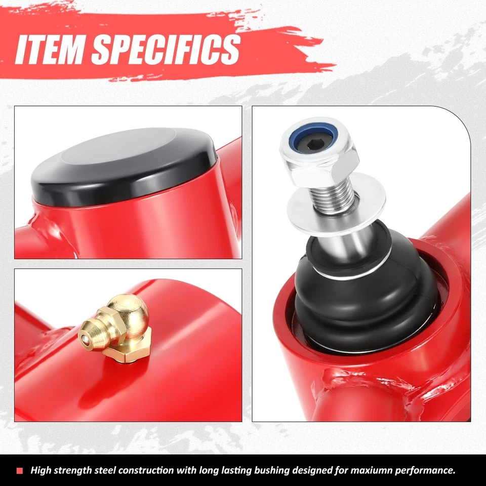 Brazos de control superiores delanteros rojos para Ford F-150 Expedition Lincoln Navigator 04-17 Foto 3 de 4