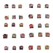 6Pcs PBT Dye Sublimations Keycaps With Cats Paws For Customs Mechanical