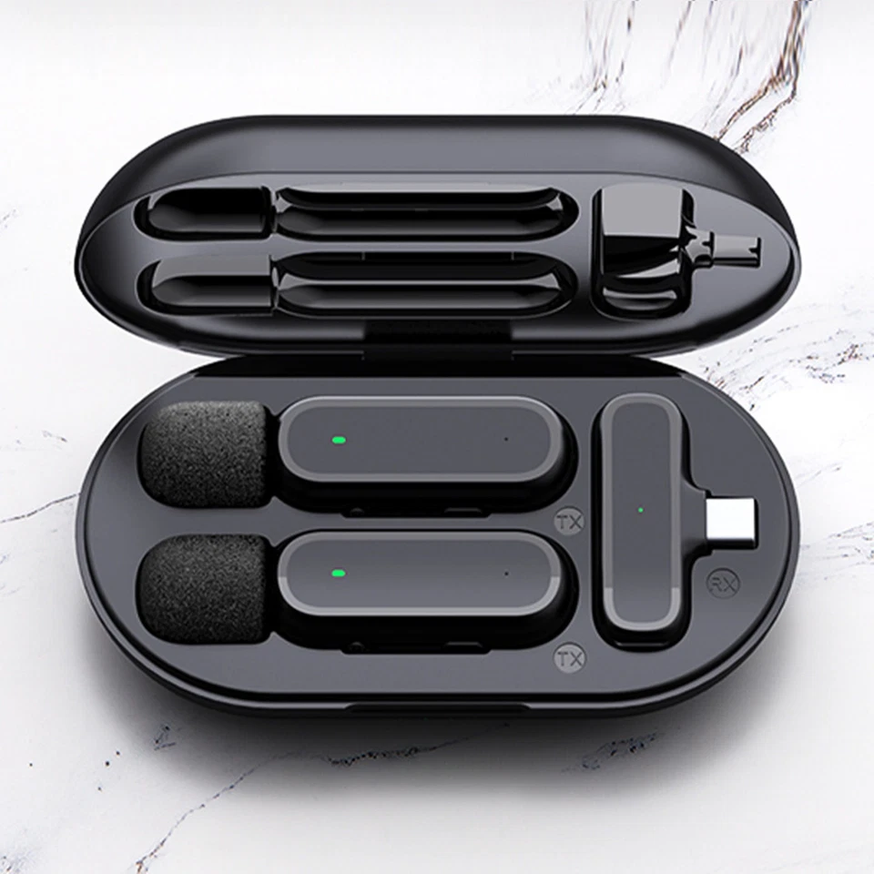 Wireless Microphone Audio Video Recording Type-C For iPhone 15 For Android Phone - Image 3 of 4