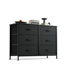6-Drawer Storage Dresser with Metal Frame