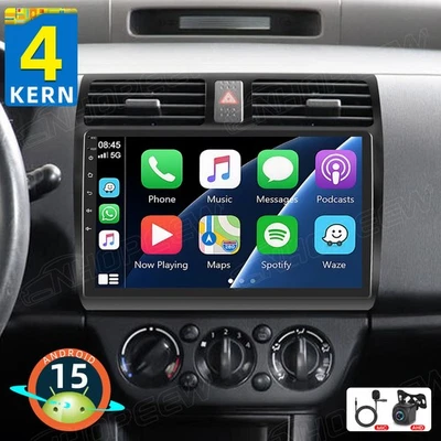 NHOPEEW Autoradio Für SUZUKI SWIFT III EZ MZ 2005-2010 Carplay GPS Navi Android 15 2+64G