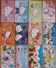 Lot Hello Kitty Eva Airlines Narrow PLAYING SWAP CARDS 