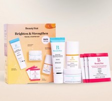 BeautyStat Brighten  Strengthen Face Cleanser Moisturizer Exfoliant Travel Set
