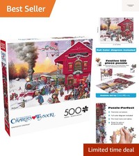 Whistle Stop Christmas - 500 Piece Holiday Puzzle for Adults