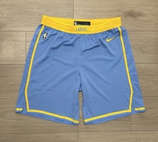 Lakers Team Issued MPLS Size 44+1 Pro Cut Jersey Shorts 2017-18 Nike