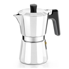 BRA Perfecta | Italienische Induktionskaffeemaschine, Aluminium, Fassungsverm&ouml;ge