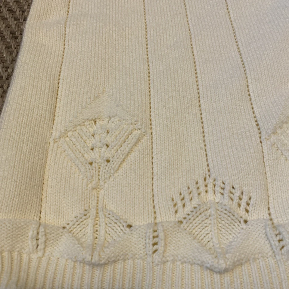 EP Pro Women’s 100% Cotton Cable Knit Sweater Vest Academia Y2K XL - Image 2 of 4