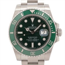 Rolex Rolex SUBMARINER DATE 116610LV SS SS AT Green-Face