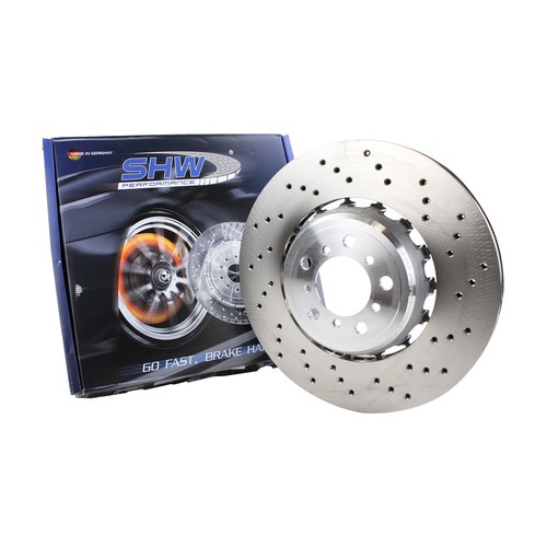 SHW Performance Front Right 380mm Drill Brake Disc Rotor for BMW F87 ...
