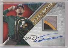 2018 Topps Major League Material Series 1 Red 2/25 Franklin Barreto Auto 08jk