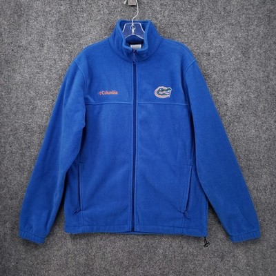 Columbia Florida Gators Jacket Mens M Medium Blue Fleece Full
