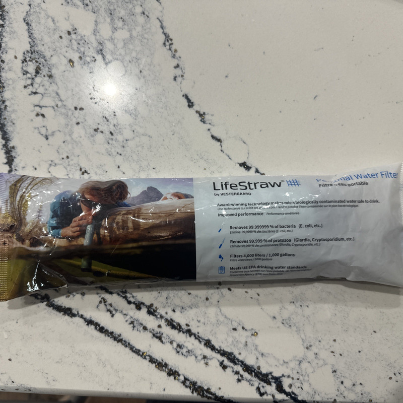 New LifeStraw Personal Water Filter for Hiking Camping Travel Emergency