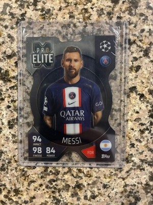 Lionel Messi Pro Elite X Chrome Shield XS 9 Match Attax Extra 2022-23