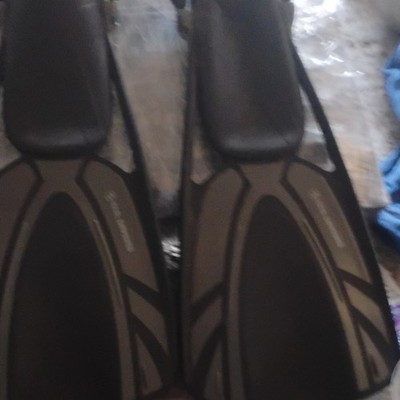 U.S. Divers Adjustable Strap Swim/Scuba Fins L/XL Gray/Black