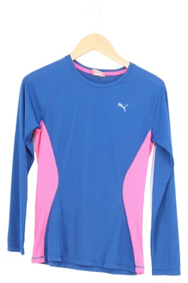 PUMA T-Shirt Manches Longues Femme Bleu Sport Logo (EU 32, INT XS) - Photo 1/4