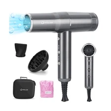 Blow Dryer with Diffuser, IG INGLAM Professional Hair Dryer 110,000... Fast Ship