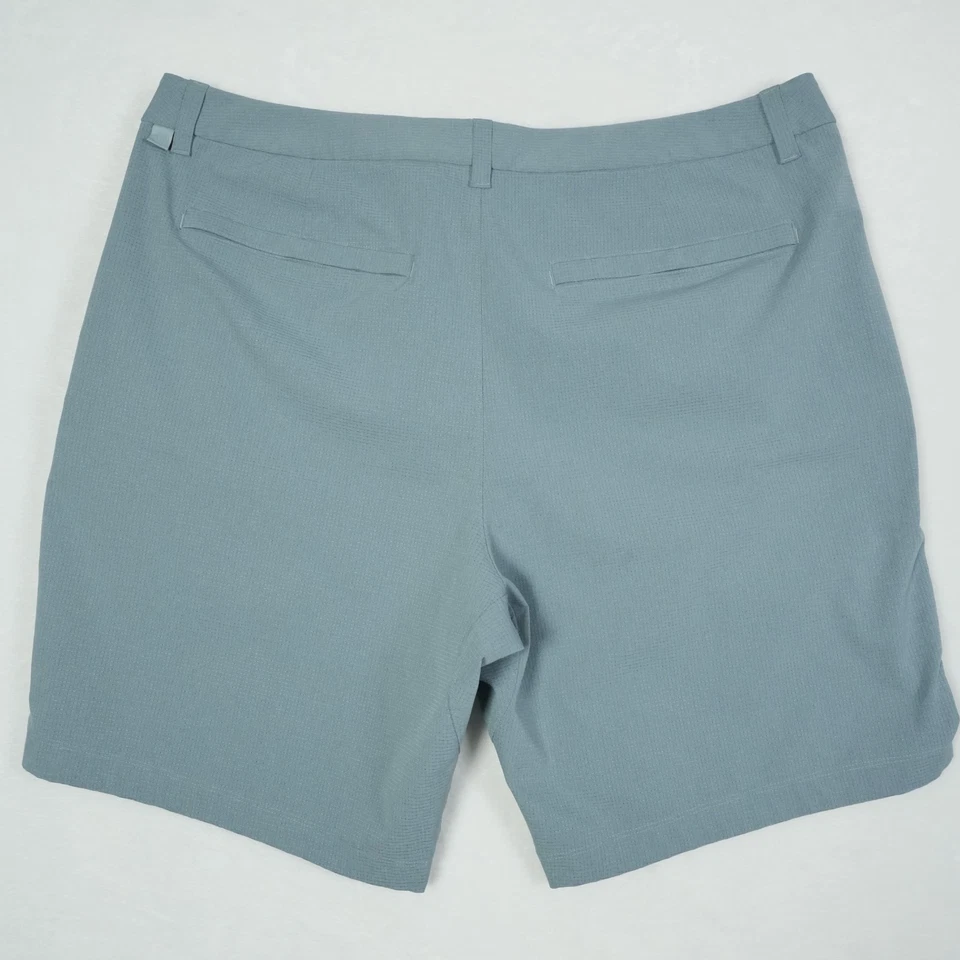 LULULEMON SHORTS MEN'S 38 MUTE BLUE WOVEN AIR ABC COMMISSION POLYESTER 9” INSEAM - Image 2 of 4