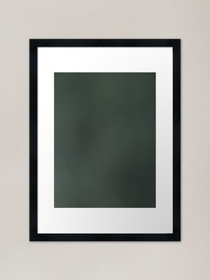 Grün grau Journal zum Schreiben Rahmen gerahmt Wandbild Poster Leinwanddruck Bild