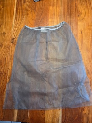 MM6 Maison Margiela Mesh Skirt Grey Prototype SS26 Runway Archive Rare