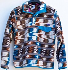 Patagonia Synchilla Snap-T Small Aztec Pullover Fleece Jacket EUC