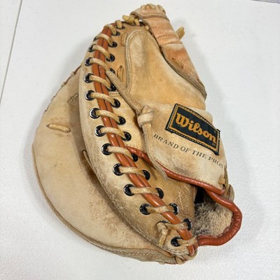 Vintage Wilson A2507 Left Handed Throw LHT Catchers Glove 11'' Tony Pena Pro Toe