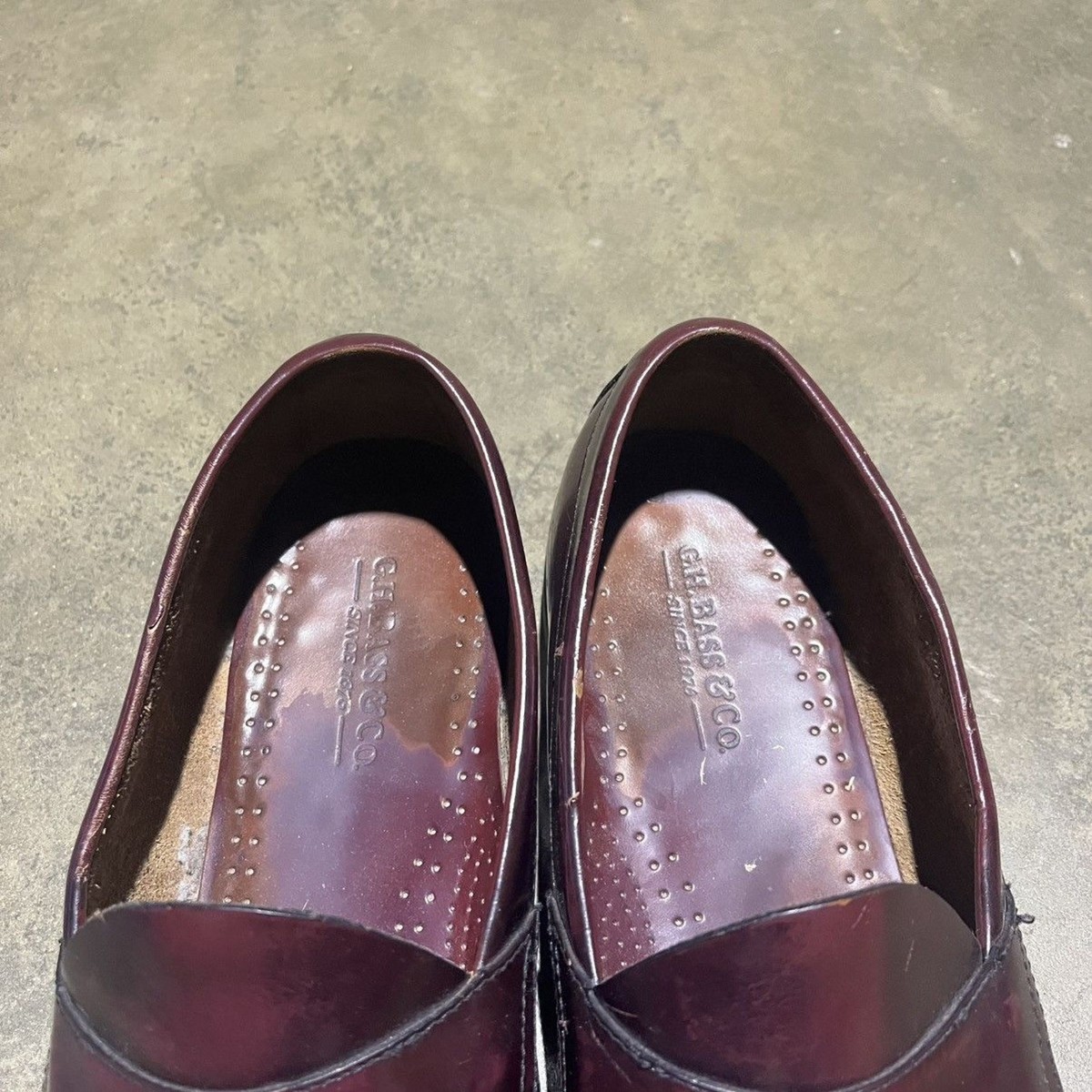 Vintage 90s GH Bass Weejuns Maroon Penny Loafers 11 1990s | eBay display picture 1