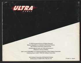 Mission: Impossible w/Manual (Nintendo Entertainment System, NES 1990)