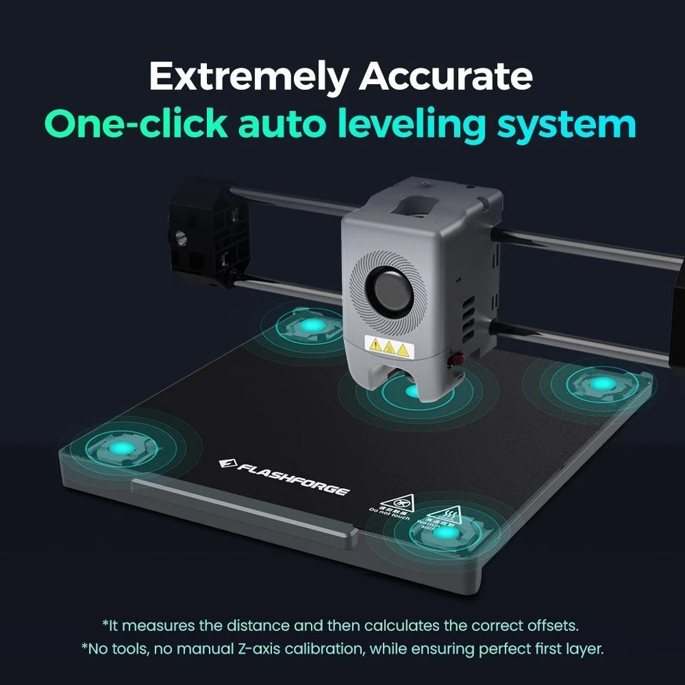 Flashforge Imprimante 3D Adventurer 5M Max 600mm/s AD5M Idéal pour Débutants EU - Image 4 of 4