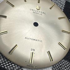 Vintage Men’s Universal Geneve Automatic Wrist Watch Dial For Repair 197