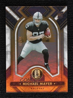 2023 Panini Gold Standard Rookies White 28/49 Michael Mayer #169 Rookie RC 04cw