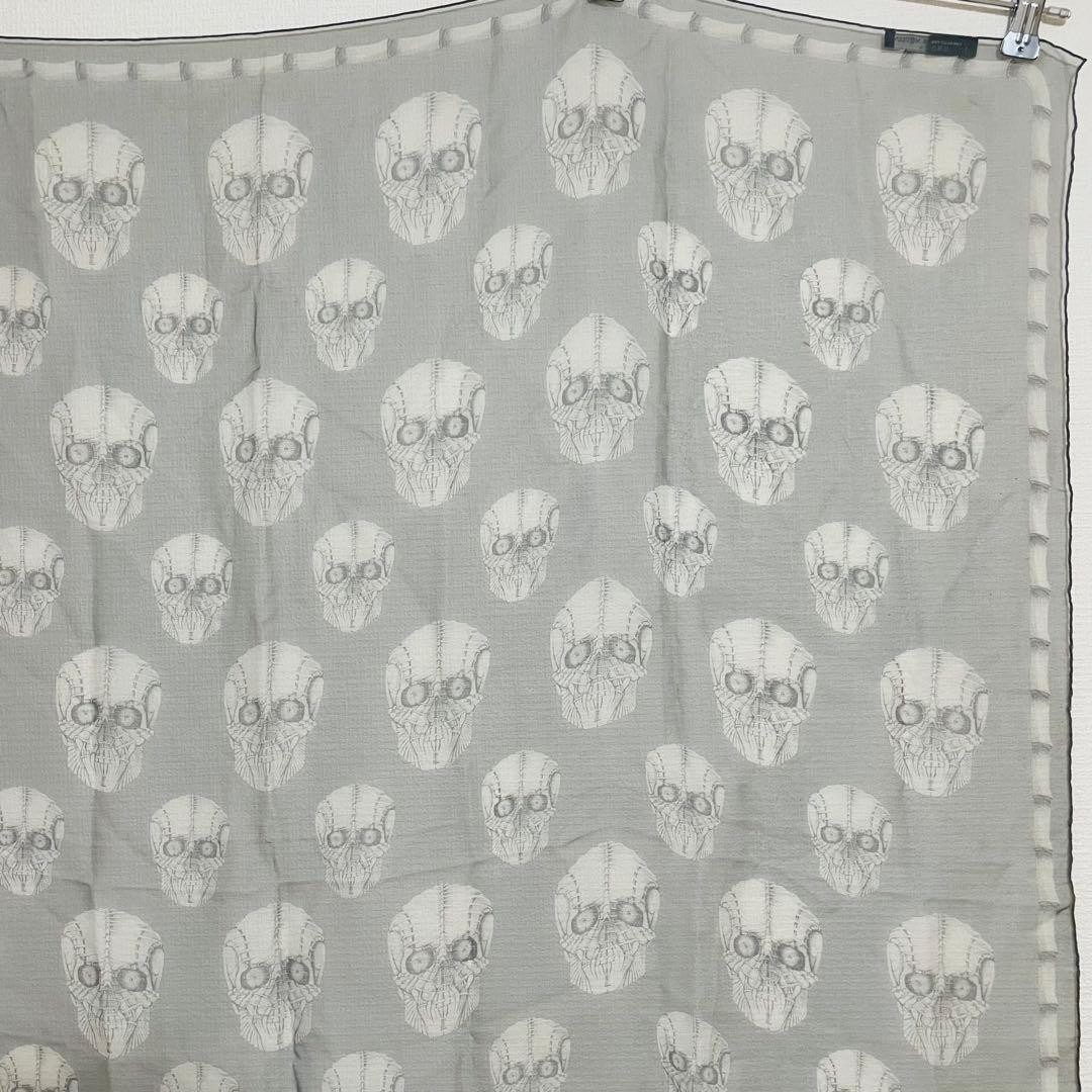 小物 2000s Alexander McQueen Skull Scarf Alexander McQueen Skull' Chiffon Scarf, Black, One Size | eBay