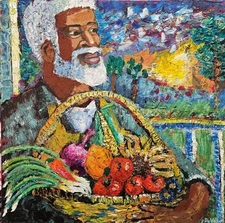 Origjnal Art Painting, Acrylic,Regina DeVal,20x20...and These Thy Gifts