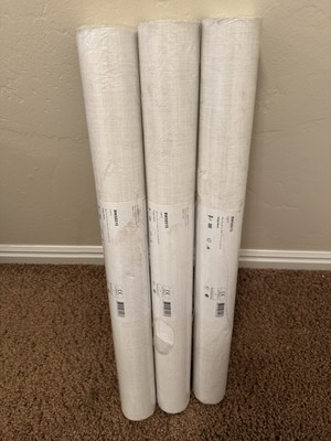 KT Exclusives BW50315 White Wallpaper Vinyl 3 Rolls NEW