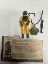1985 GIJoe AIRTIGHT HOSTILE ENVIRONMENT Complete Minty Card Too! Air Tight.