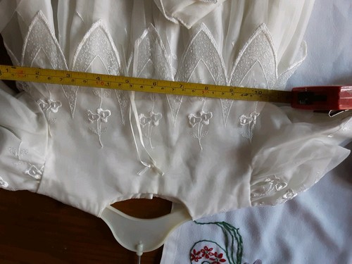 Vintage Christening Gown &hat, Clare De Lune Make, Embroidered - Bild 5 von 11