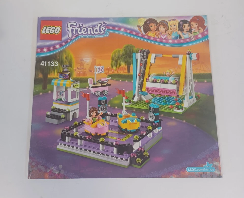 LEGO FRIENDS: Amusement Park Bumper Cars (41133) Unchecked - Used B61 P195 - Image 3 of 4