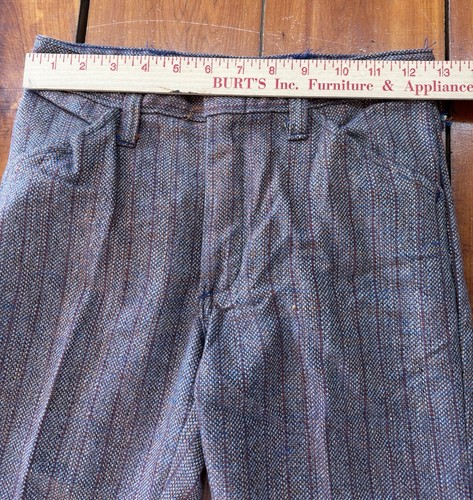 Town Craft Penneys Boys Dress Pants Size 10 Vintage Retro 60s Striped - Picture 3 of 9