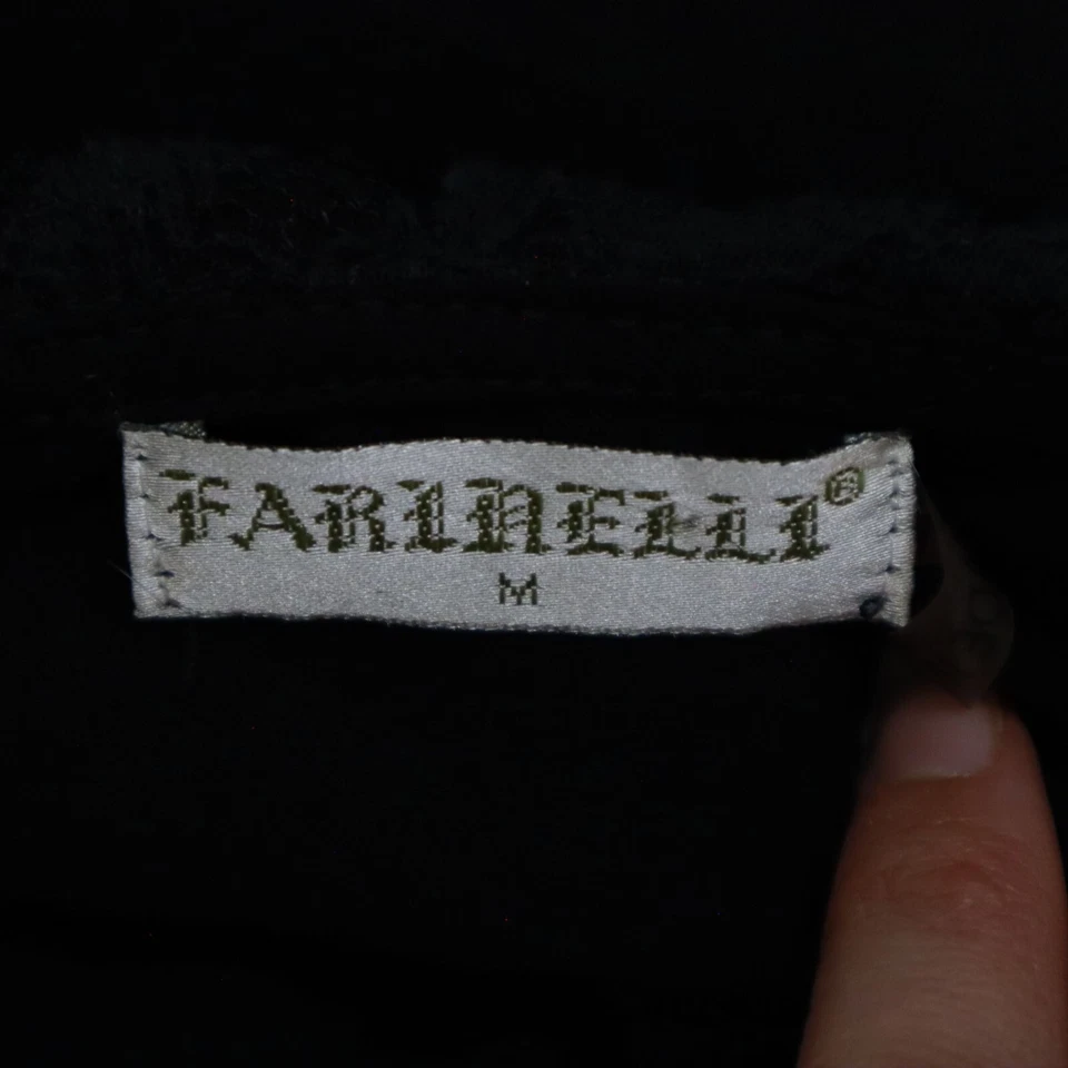 Top transparente Farinelli para mujer M negro twee caprichoso hada grunge bruja romántica Foto 2 de 4