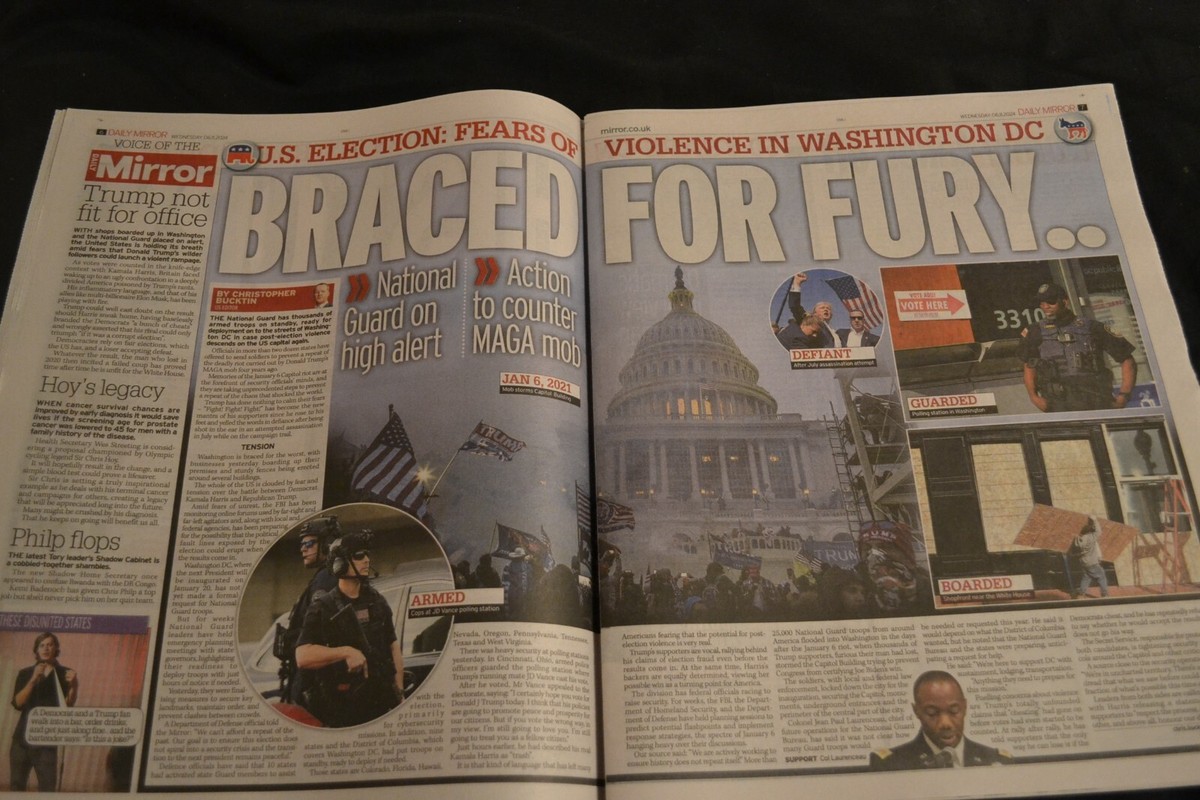 Daily Mirror UK Newspaper 06/11/24 November 6th 2024 USA Election