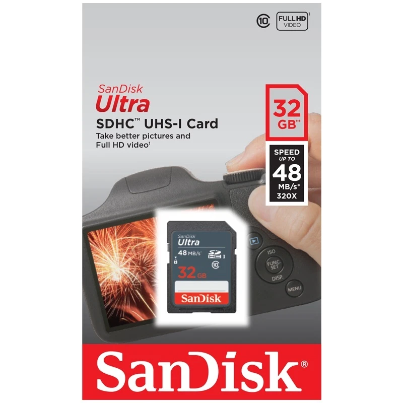 SanDisk Ultra 32 GB SDHC SDXC SD Class 10 48MB/s 320x Memory Card SDSDUNB-032G - Image 1 of 1