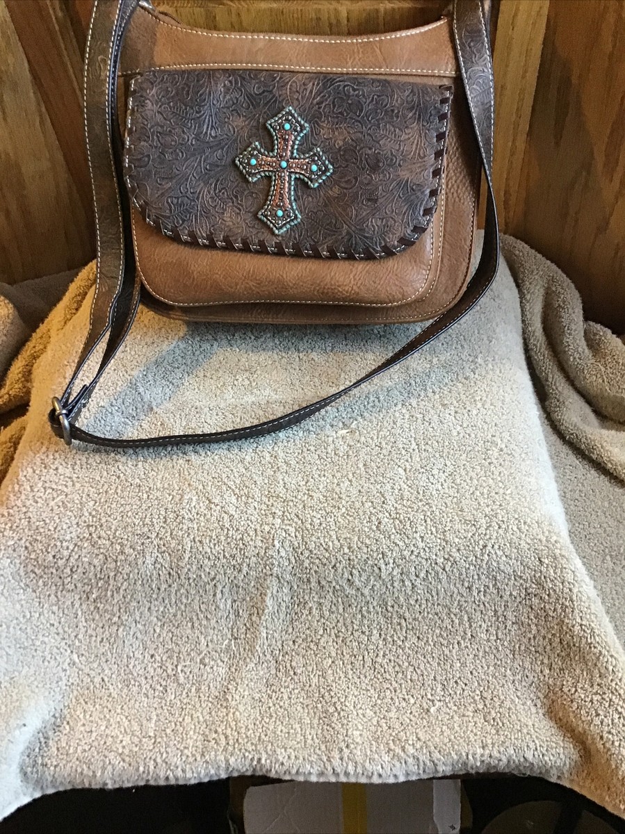 Western Blazin Roxx Concealed Carry Leather Purse Shoulder Strap