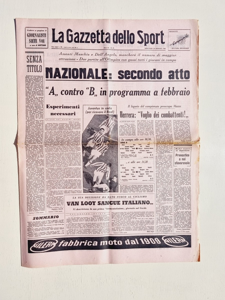 GAZETTE DELLO SPORT 19 March 1961 Raymond Poulidor Vince